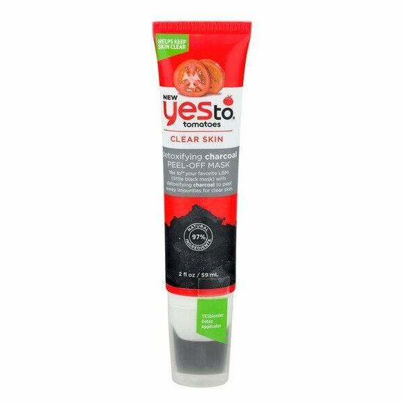 Yes To Tomatoes Clear Skin Detoxifying Charcoal Peel Off Mask For All Skin Types - Picture 4 of 4